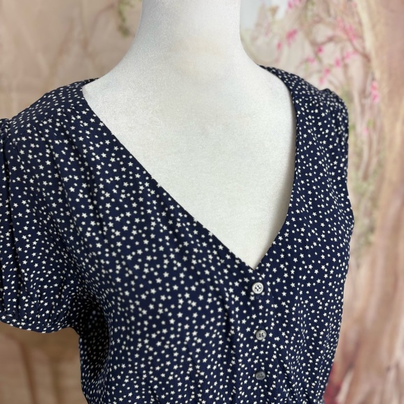 NEW J. Crew Navy Polka Dot Women's Top - Picture 7 of 12